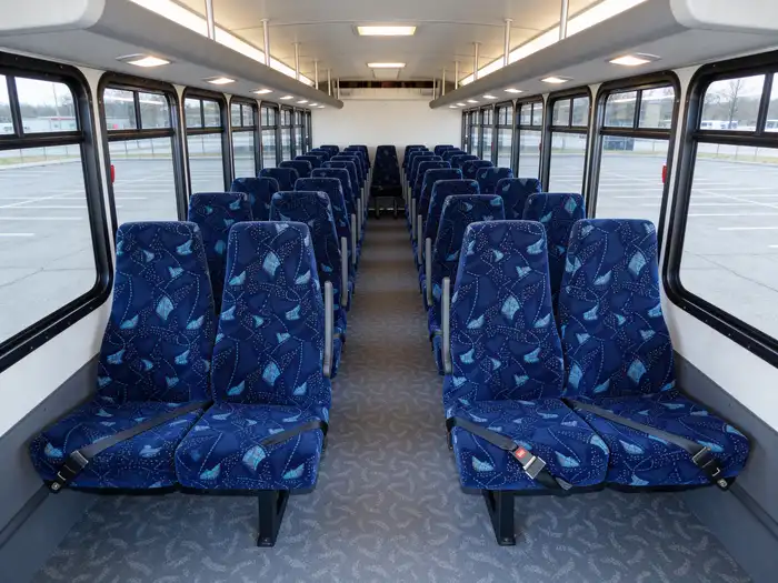 30 Passenger Minibus rental Interior